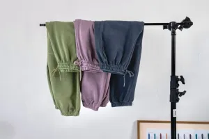 ( 3 COLOURS ) WASHED COTTON SWEAT PANTS ( PRE ORDER )