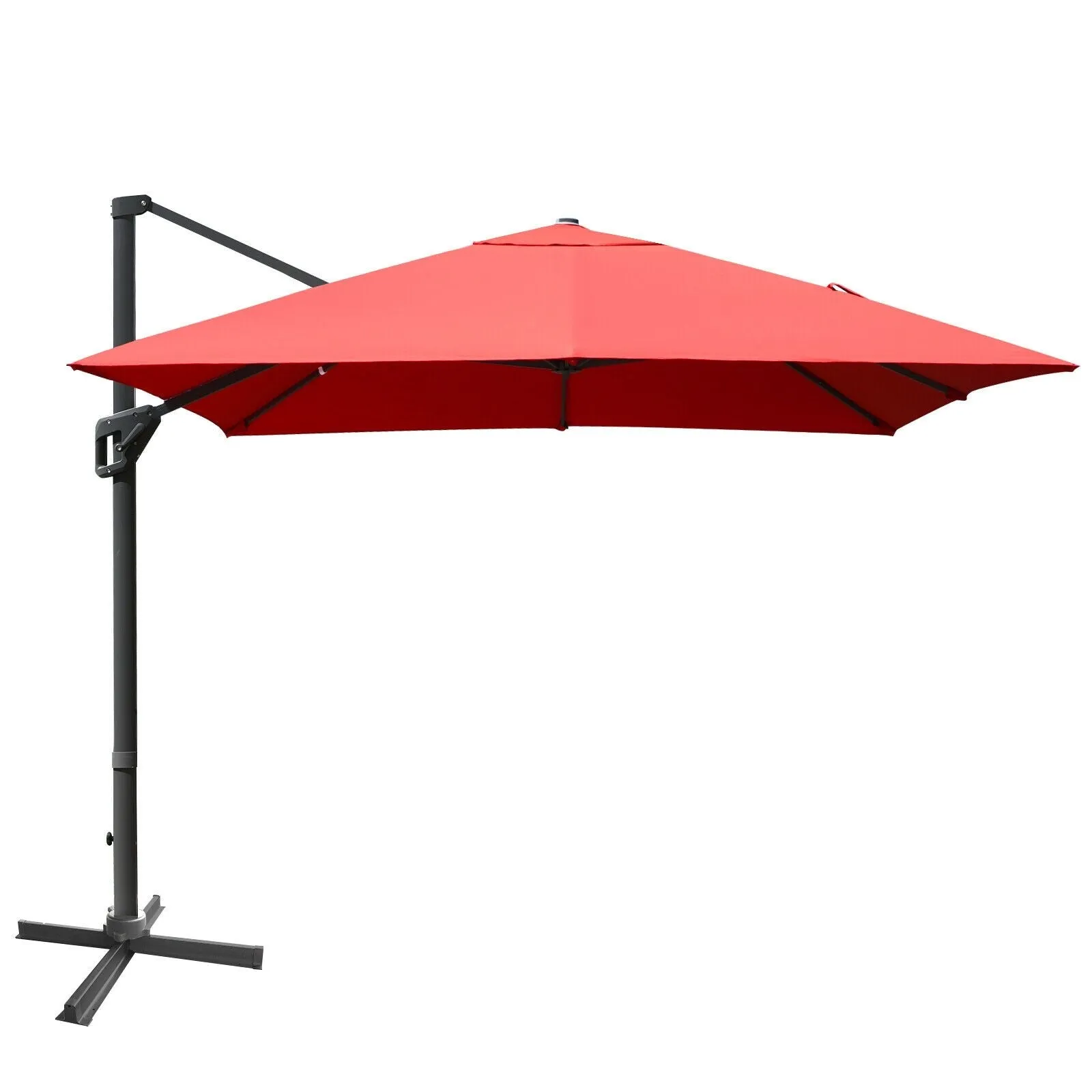 10 x 13ft Rectangular Cantilever Umbrella - Orange