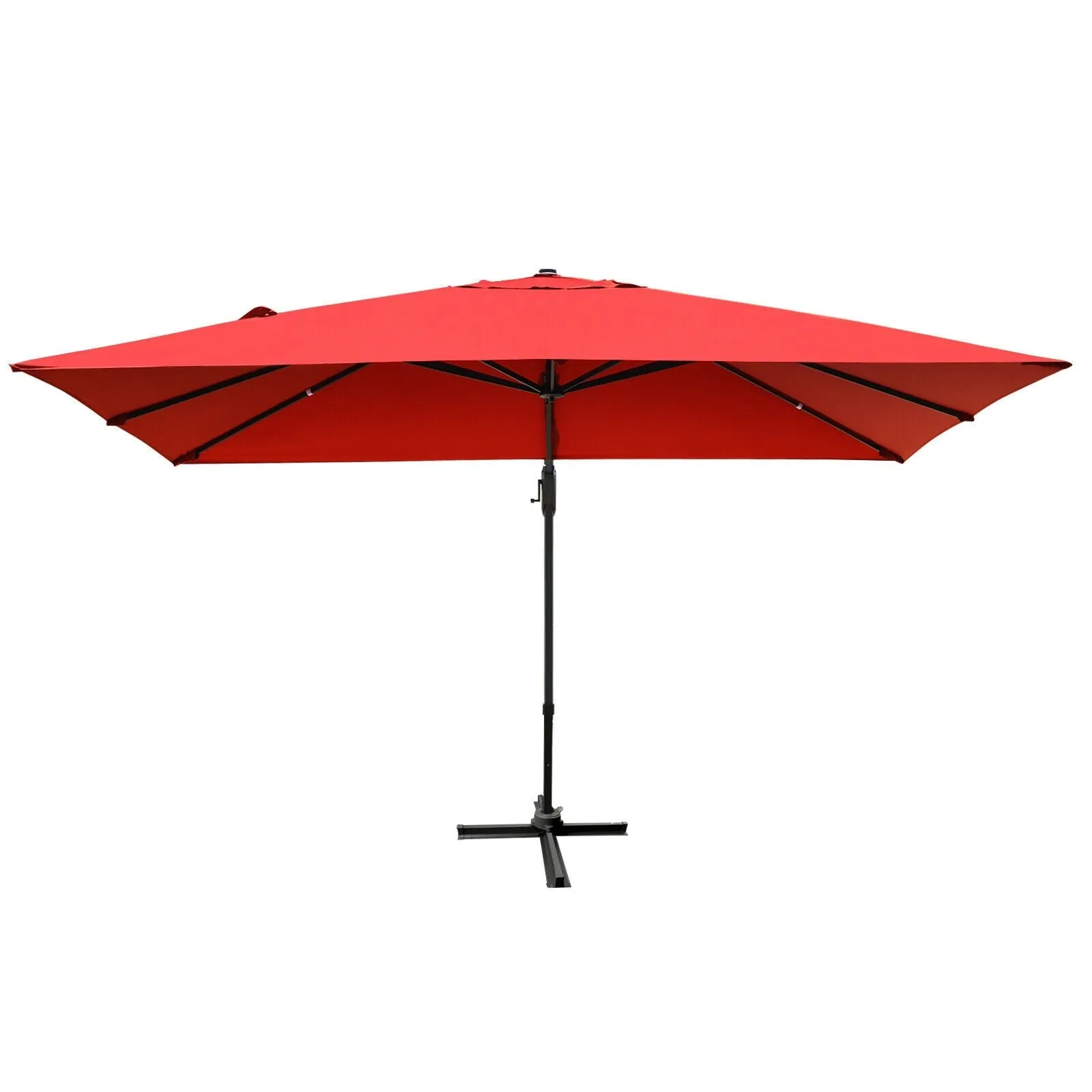 10 x 13ft Rectangular Cantilever Umbrella - Red