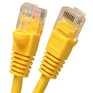 150Ft Cat5E UTP Ethernet Network Booted Cable Yellow