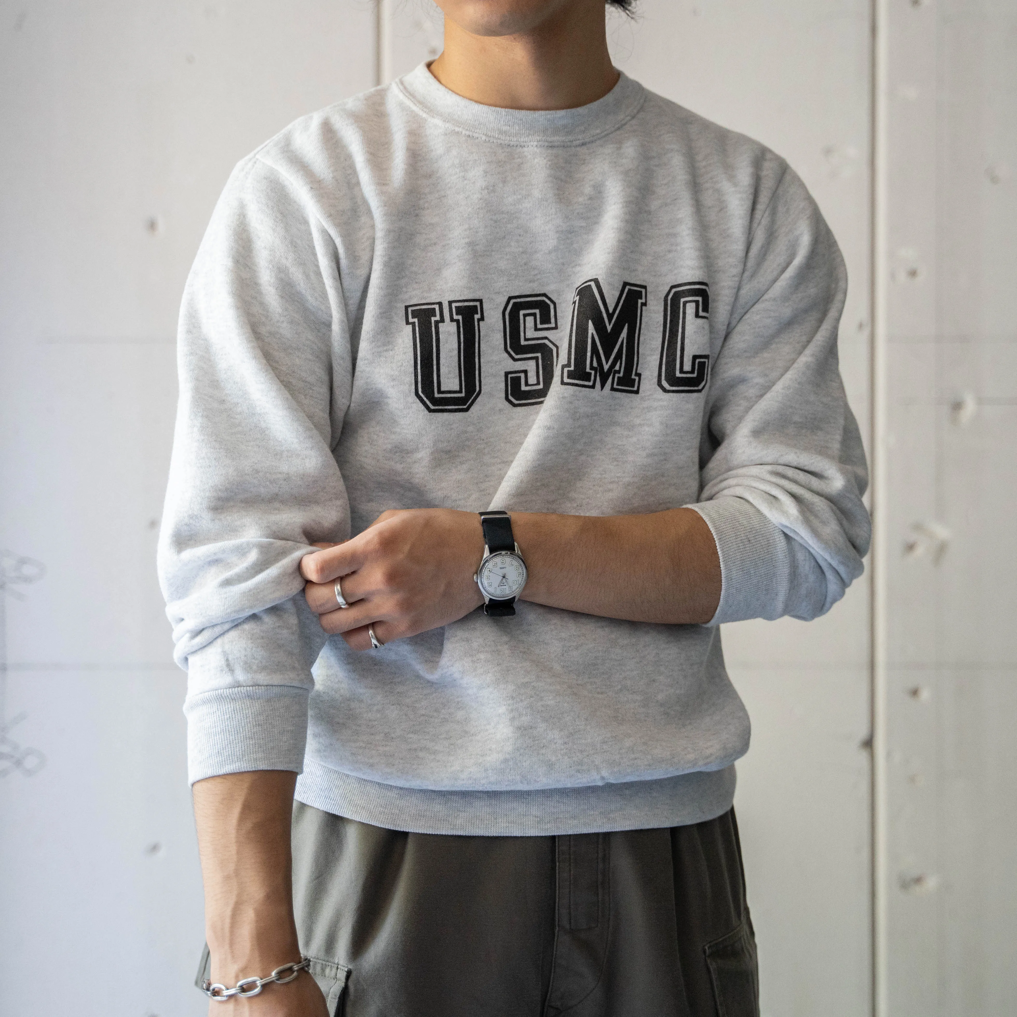 1990s US military? 'USMC' print sweat