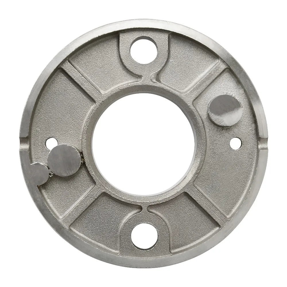 304 Post Base Plate 100mm Diameter To Suit 48.3mm Tube