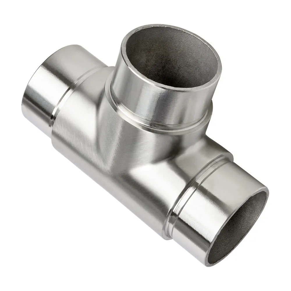 304 Tee Piece Connector To Suit 48.3mm x 2.6mm Tube