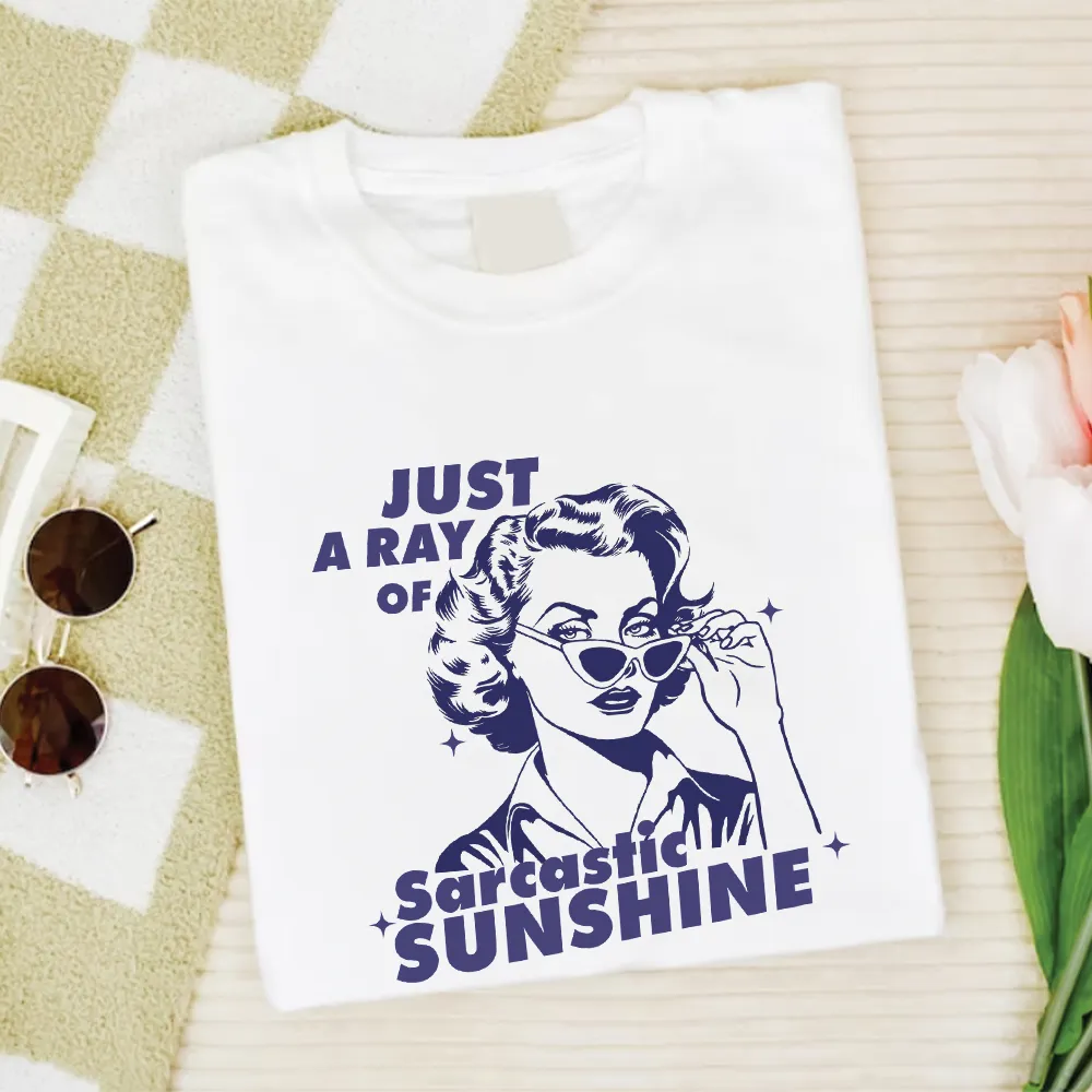 A Ray Of Sarcastic Sunshine Retro Women's T-shirt