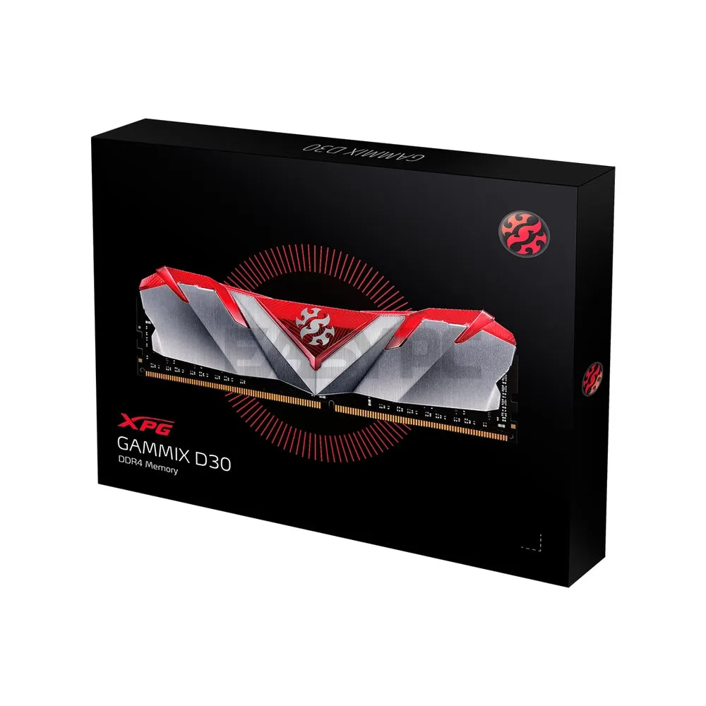 Adata Gammix D30 8GB 1x8 3000mhz U-DIMM , Ready for AMD and Intel-based systems, Top-Quality Ddr4 Memory Red