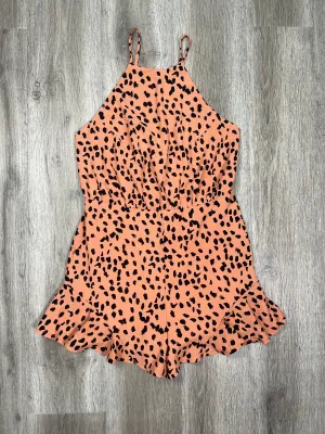 Animal Print Romper She   Sky , Size M