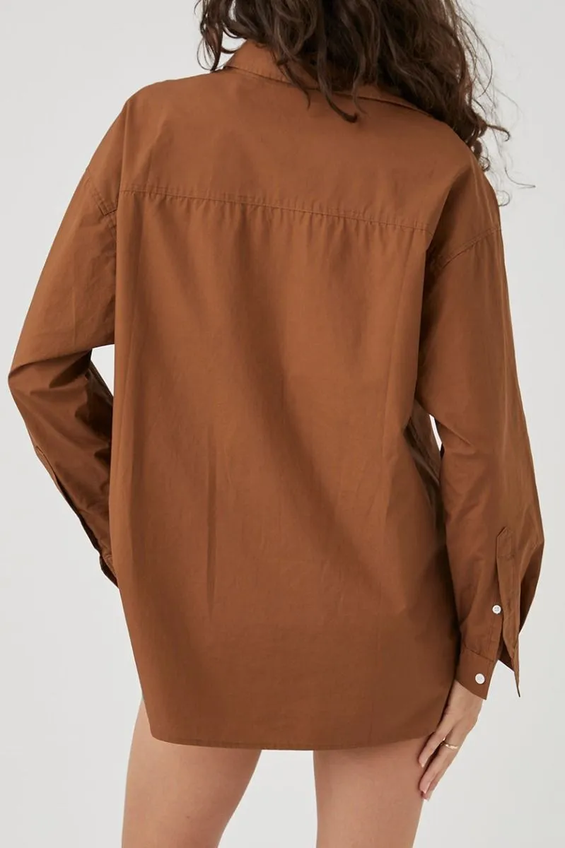 Arcaa dylan long sleeve shirt - pecan