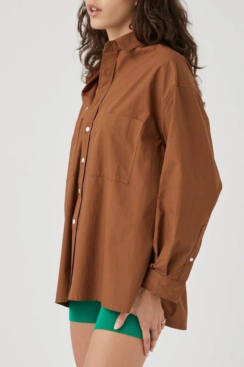 Arcaa dylan long sleeve shirt - pecan