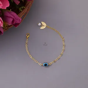 AS100993- Gold Toned Anklet