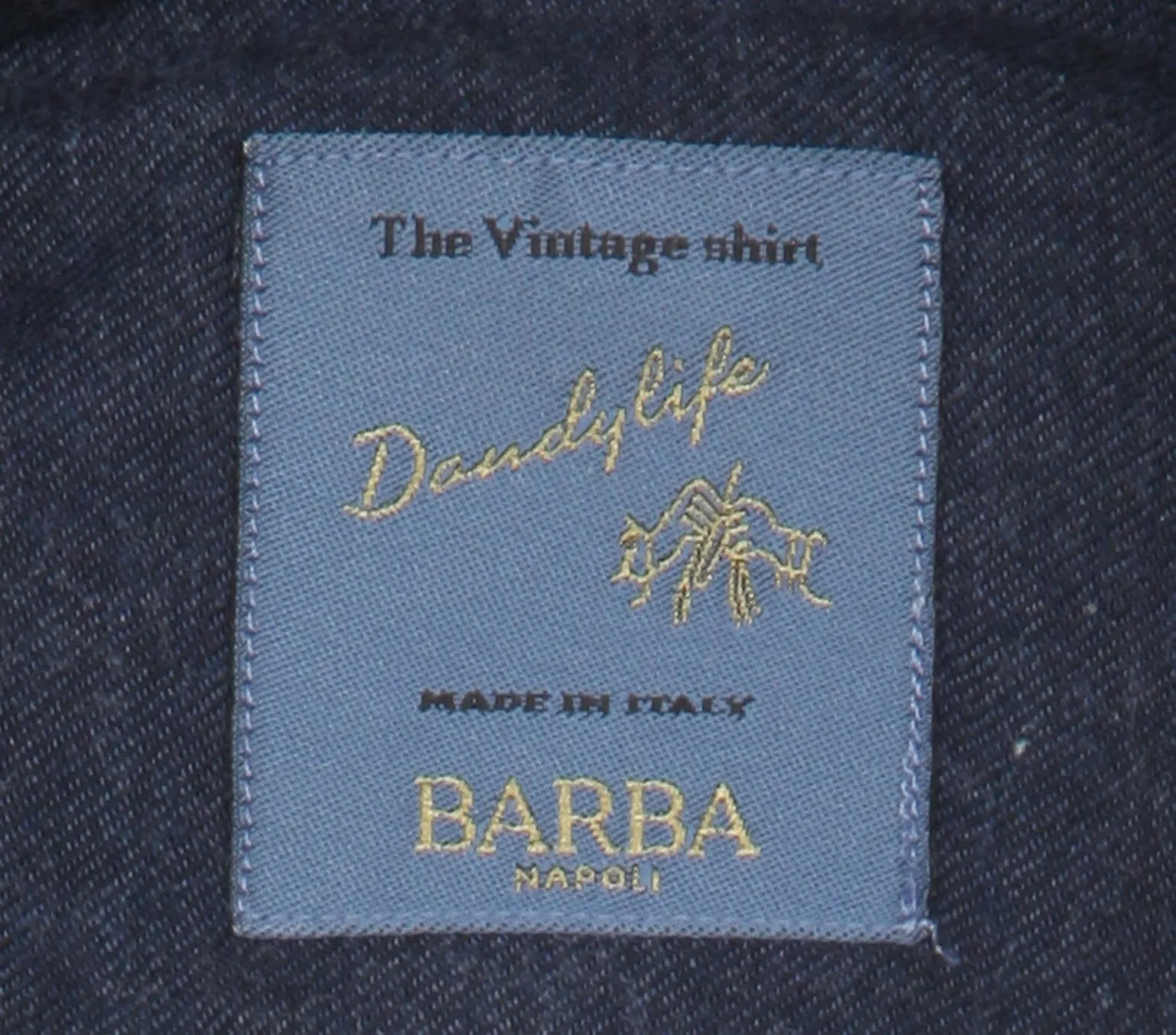 Barba Napoli Dark Blue Shirt - Extra Slim