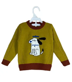 C1198 XIAOHU Animal Mustered Sweater