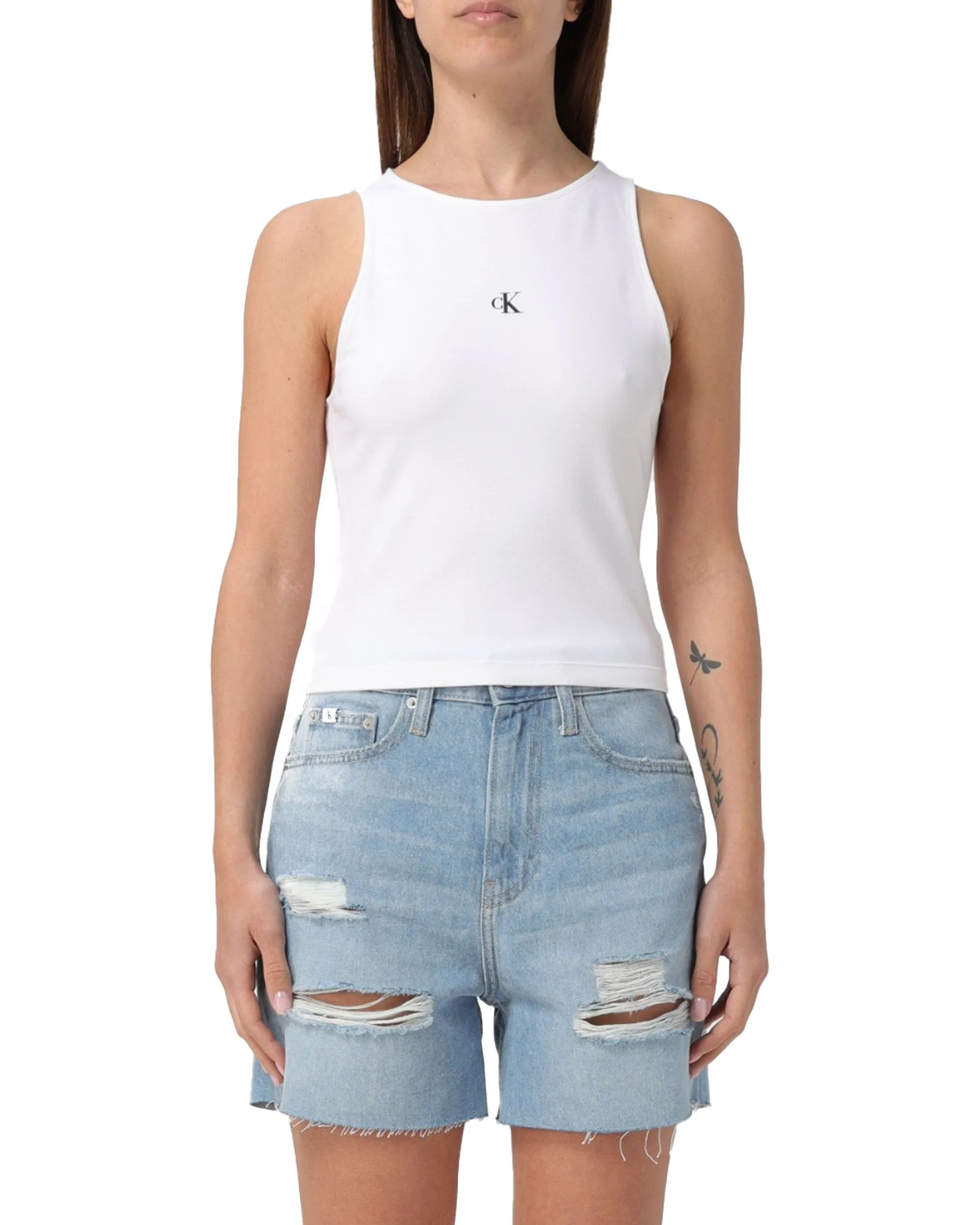 Calvin Klein Archival Milano Top Bianco