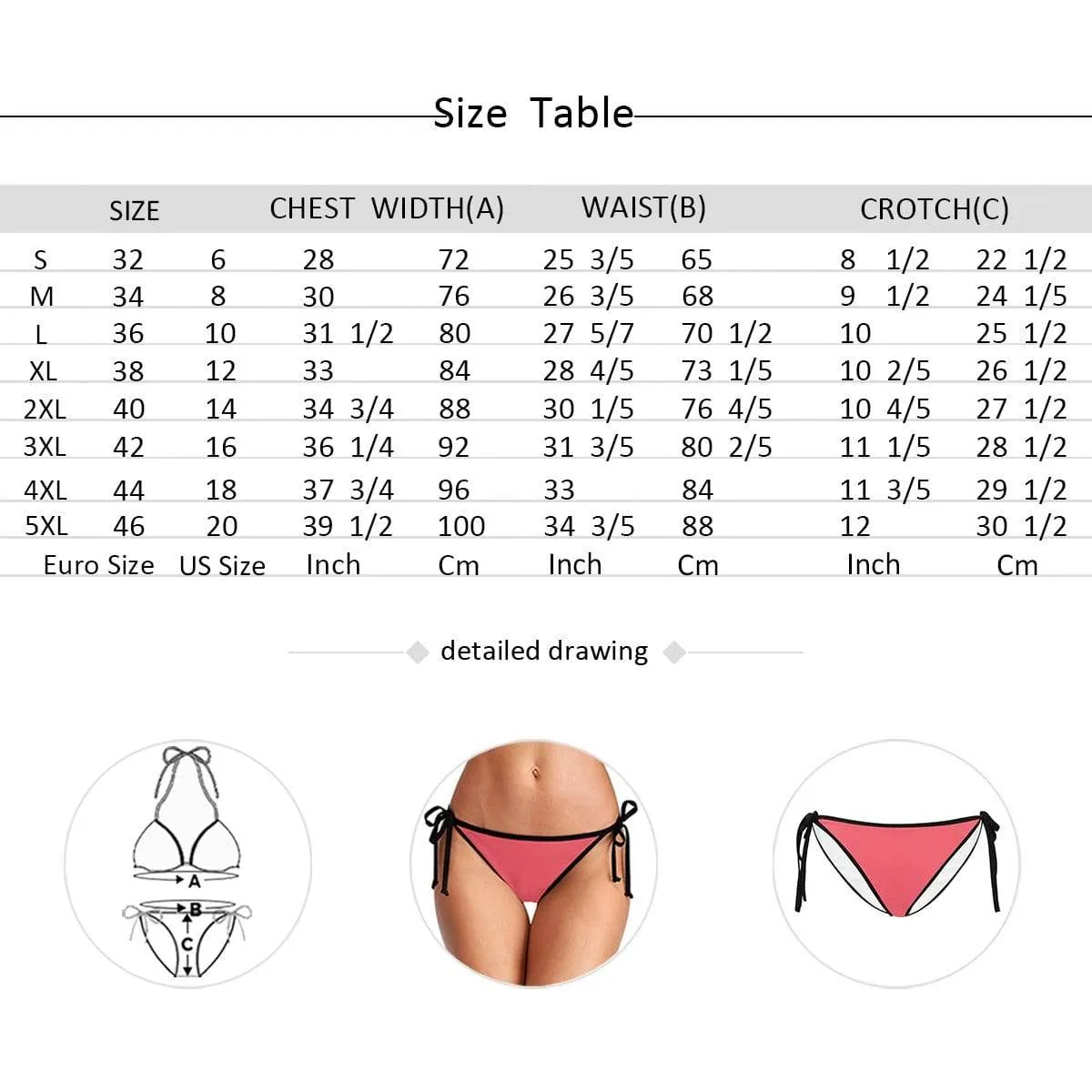 #Couple Matching Swimwear Custom Seamless Face Side Tie Bikini Bottom Personalized Triangle Swim Briefs Men's Swim Shorts