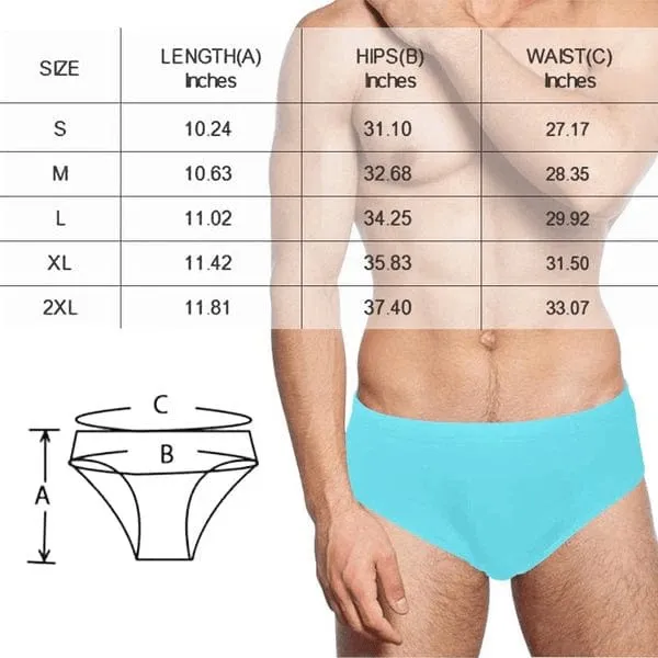 #Couple Matching Swimwear Custom Seamless Face Side Tie Bikini Bottom Personalized Triangle Swim Briefs Men's Swim Shorts