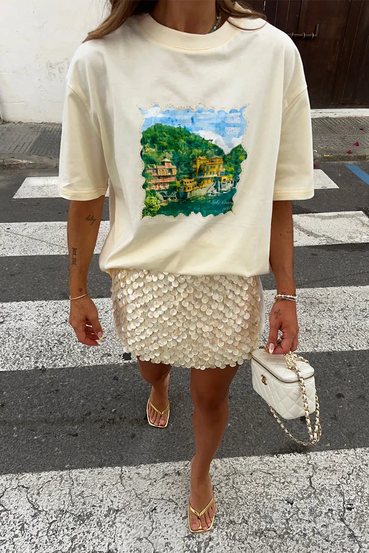 Cream Scenery T-Shirt