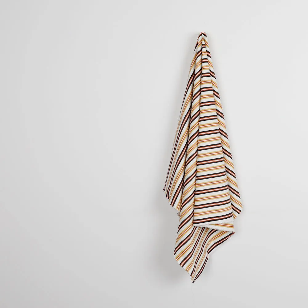 Daytona Stripe Stretch Cotton - Old Gold