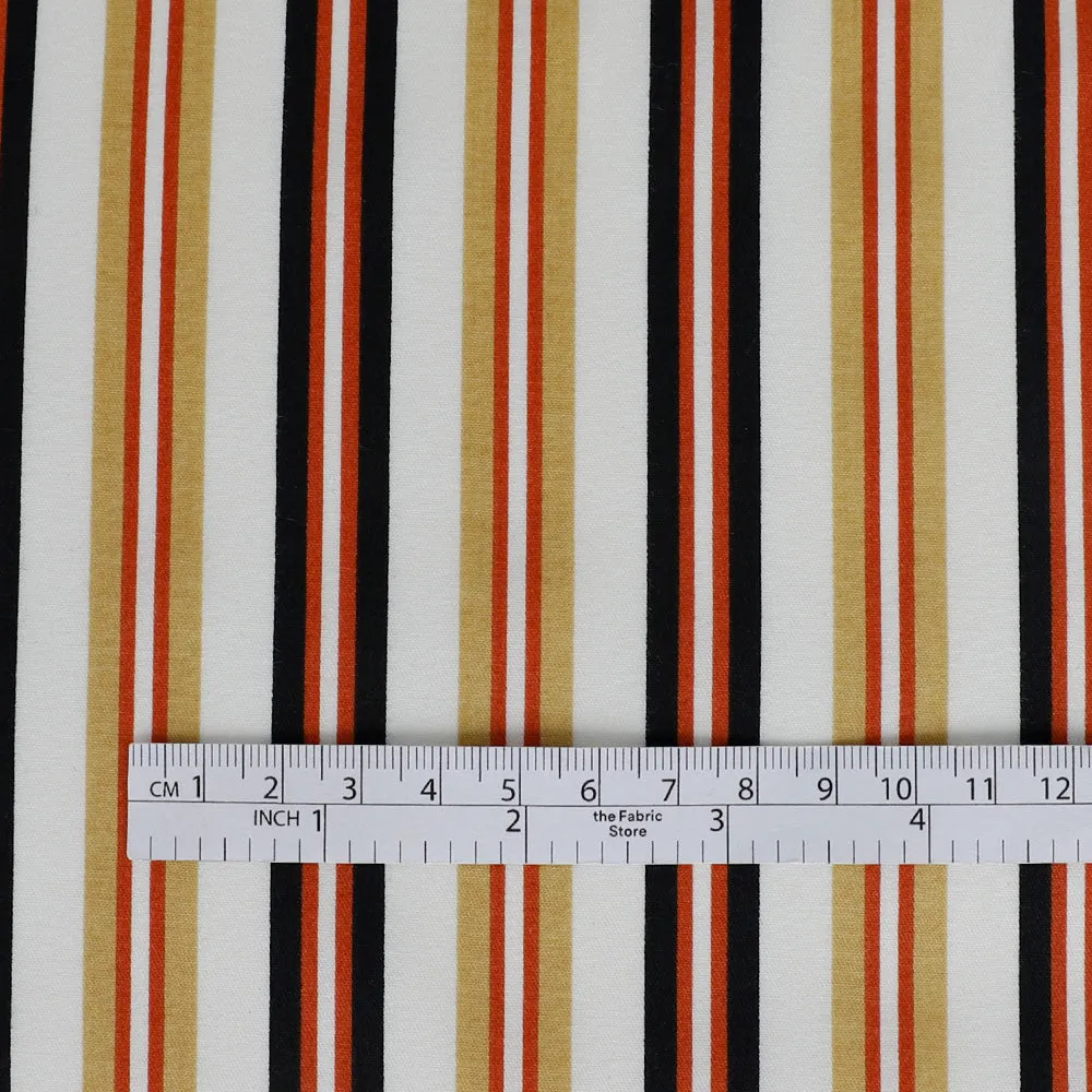 Daytona Stripe Stretch Cotton - Old Gold