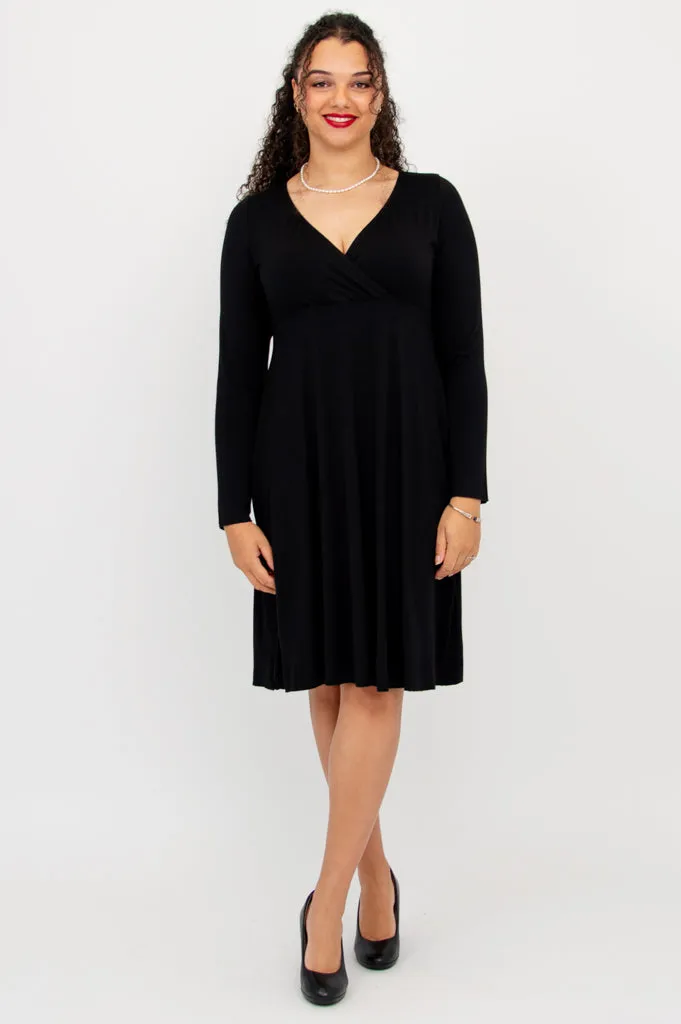 Denver Dress, Black, Bamboo