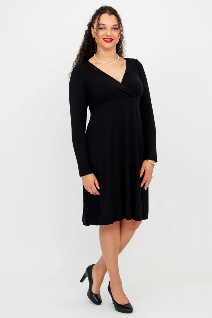 Denver Dress, Black, Bamboo