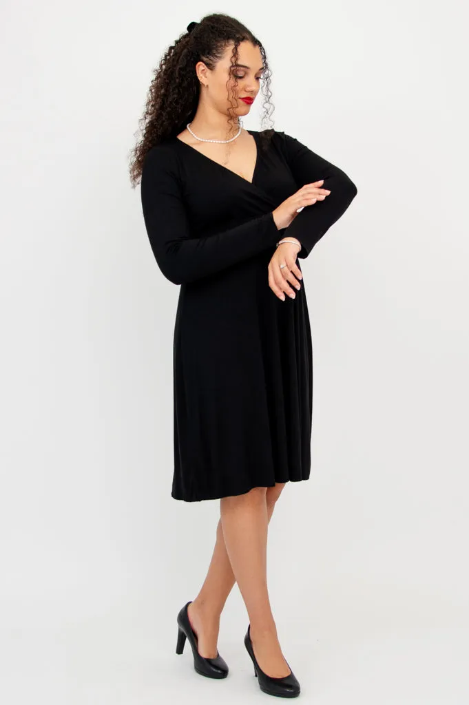 Denver Dress, Black, Bamboo