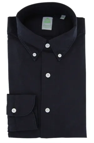 Finamore Napoli Black Shirt - Extra Slim