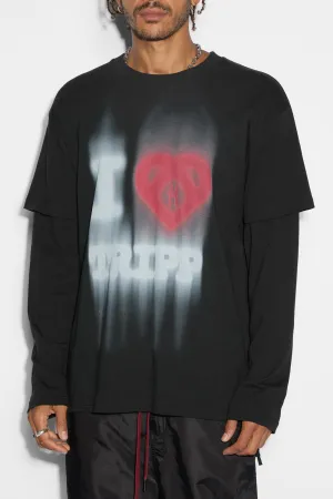 Ksubi X TRIPPIE REDD Love Trip KASH  LS Tee - Black