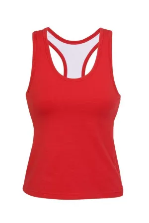 Ladies Sport Singlet - Red