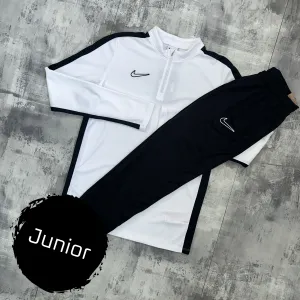 Nike Junior Academy set White - 1/2 Zip & Trousers