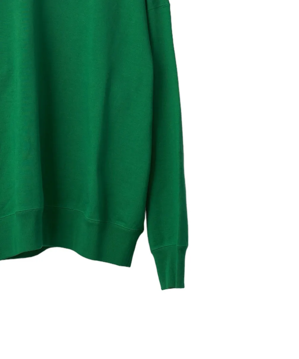 OVERSIZED UNTWISTED YARN SWEAT LS "GREEN"