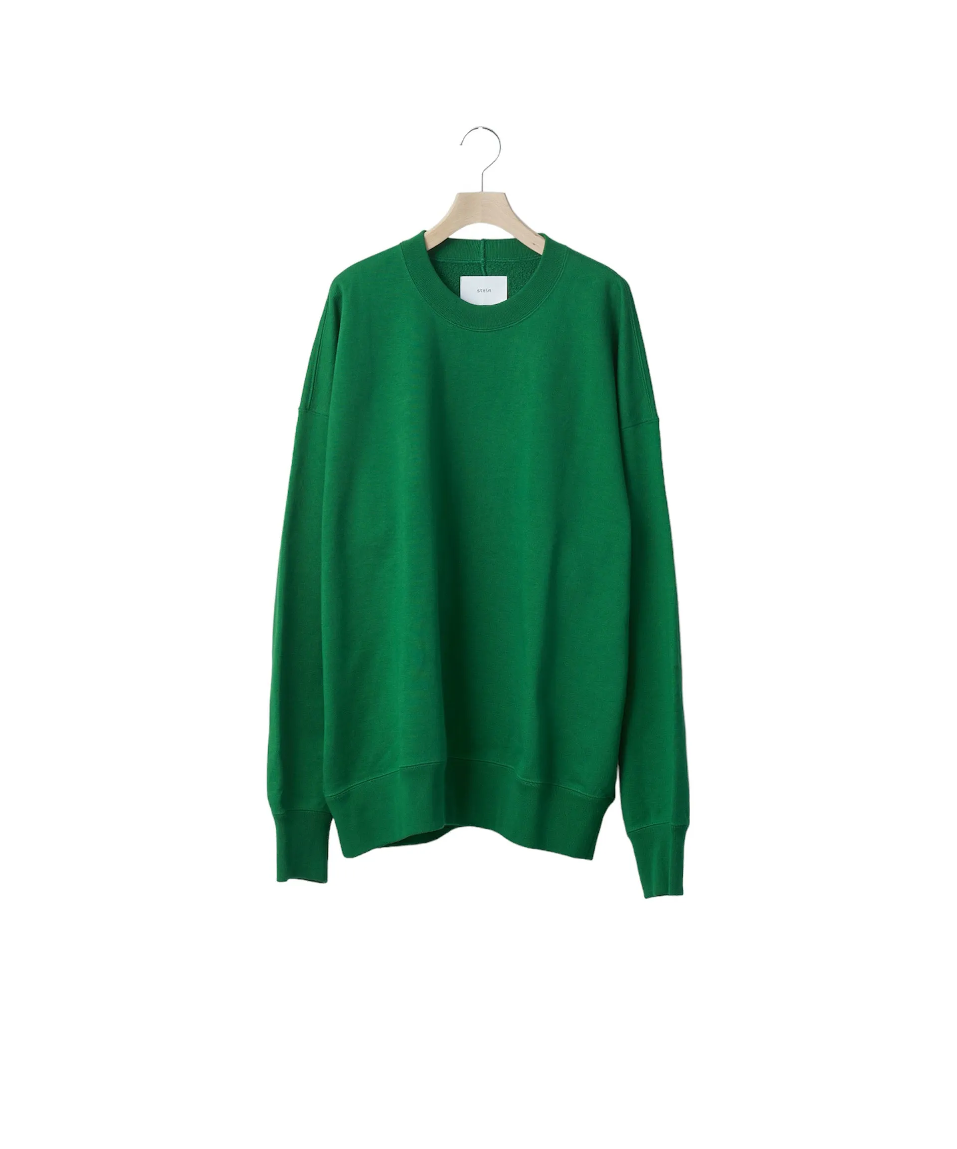 OVERSIZED UNTWISTED YARN SWEAT LS "GREEN"