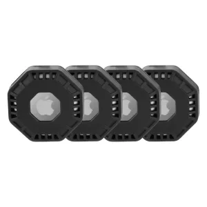 Pelican Adventurer AirTag Sticker Mount 4 Pack (Black) - AirTag Case