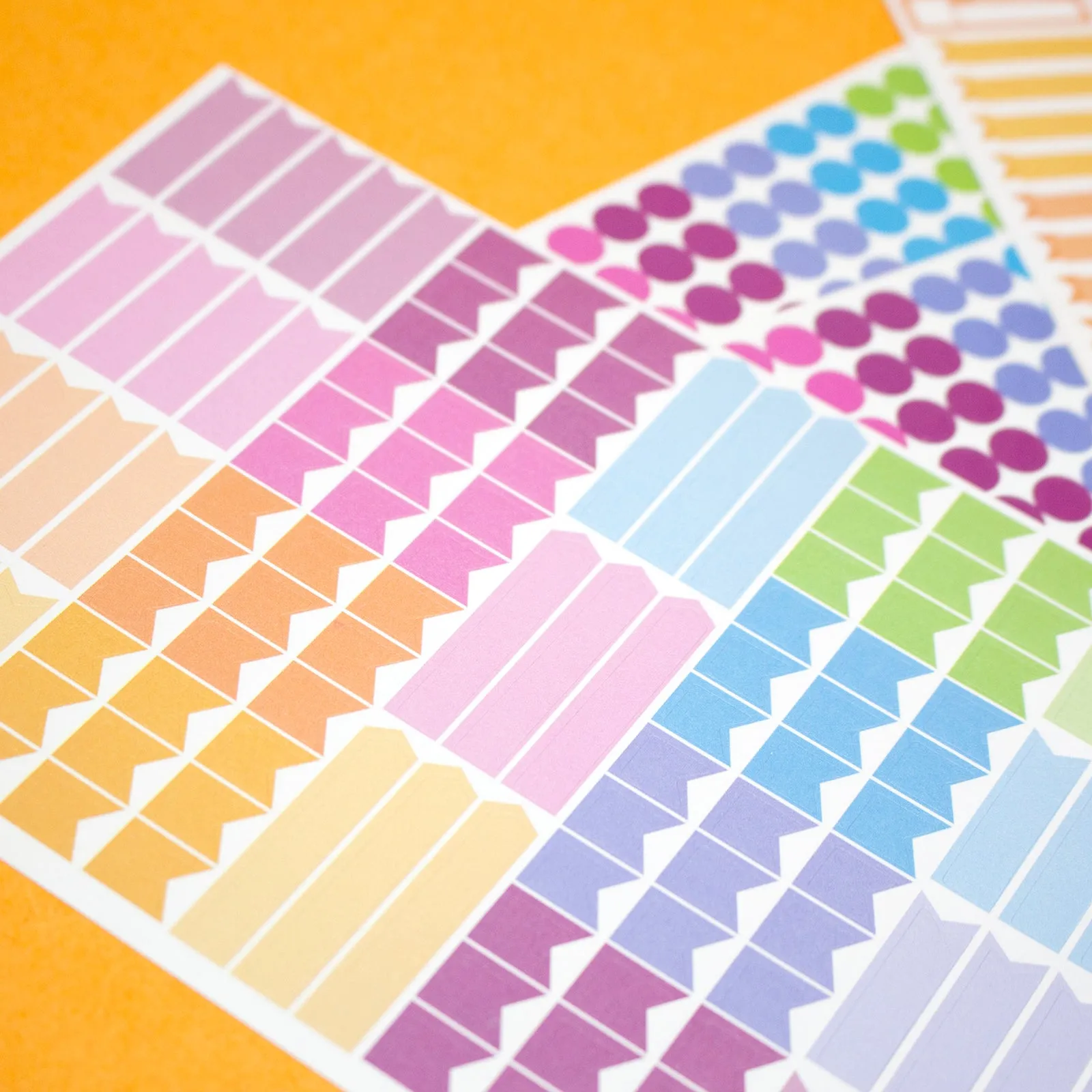 Planner Sticker Pack, Color Coding, Bright