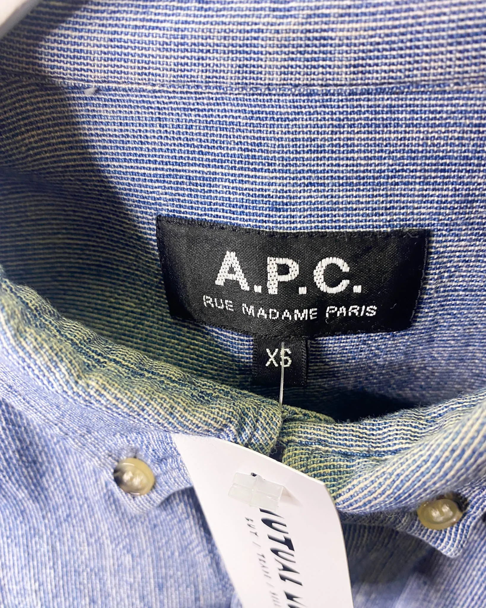 Size XS - A.P.C Marle Chambray Shirt