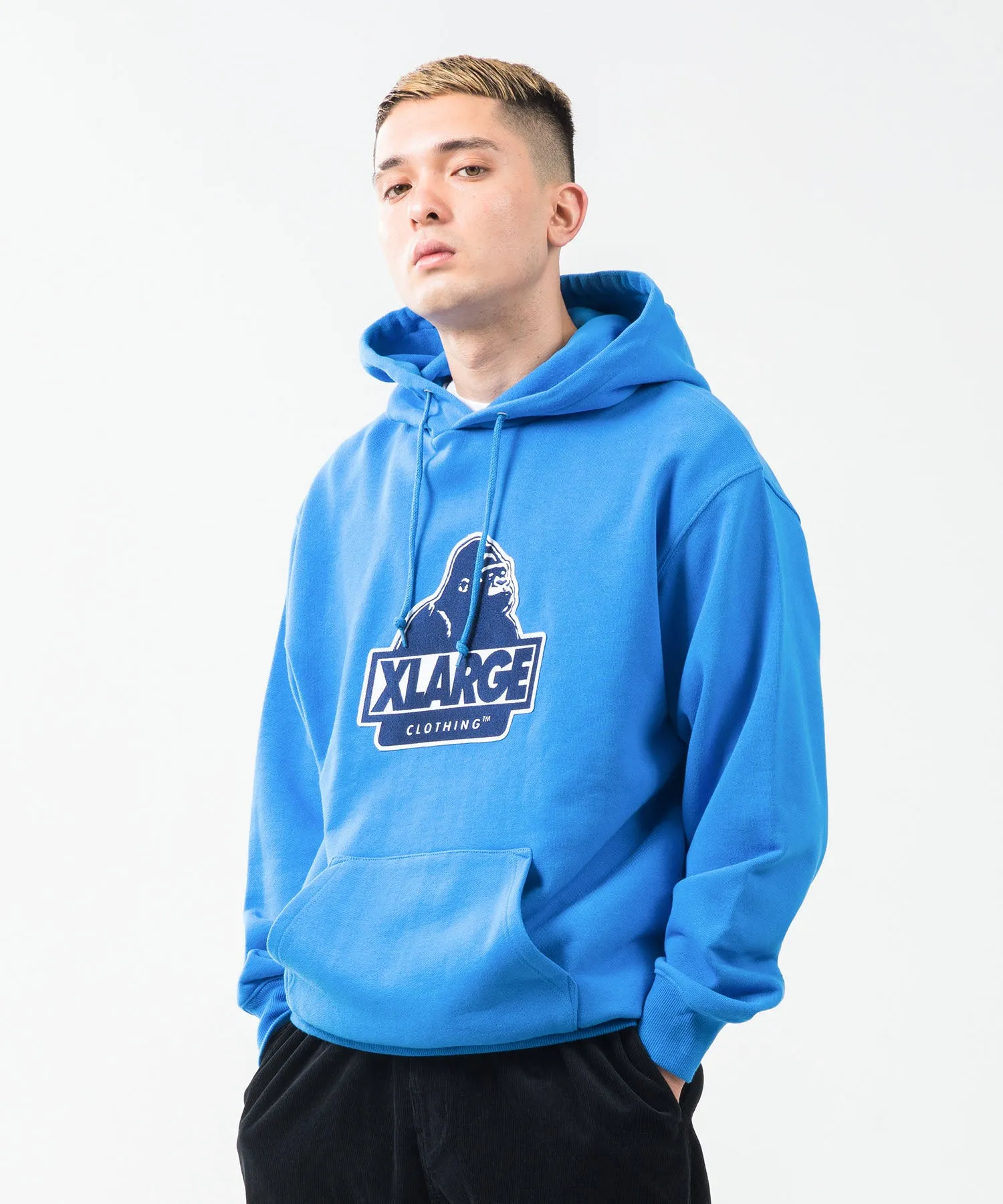 SLANTED OG PATCH HOODED SWEAT