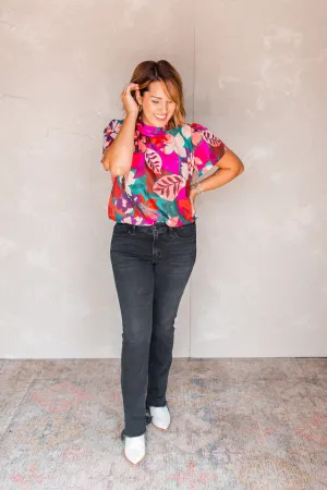 The Sittin' Pretty Floral Blouse by THML